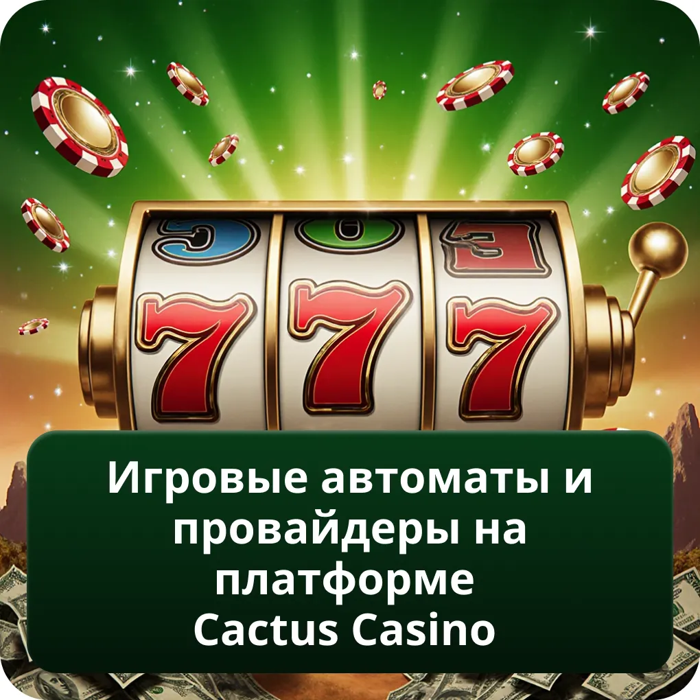 Игровые автоматы и провайдеры на платформе Cactus Casino